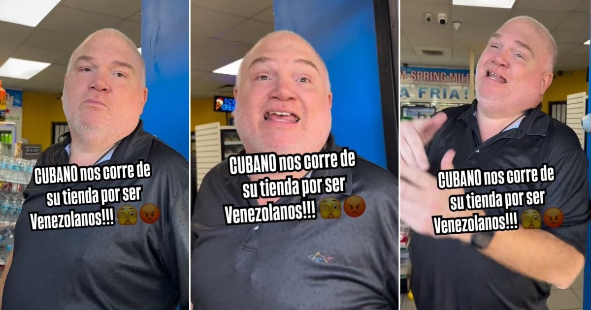 Cubano expulsa de su tienda en Hialeah a una actriz venezolana y su familia