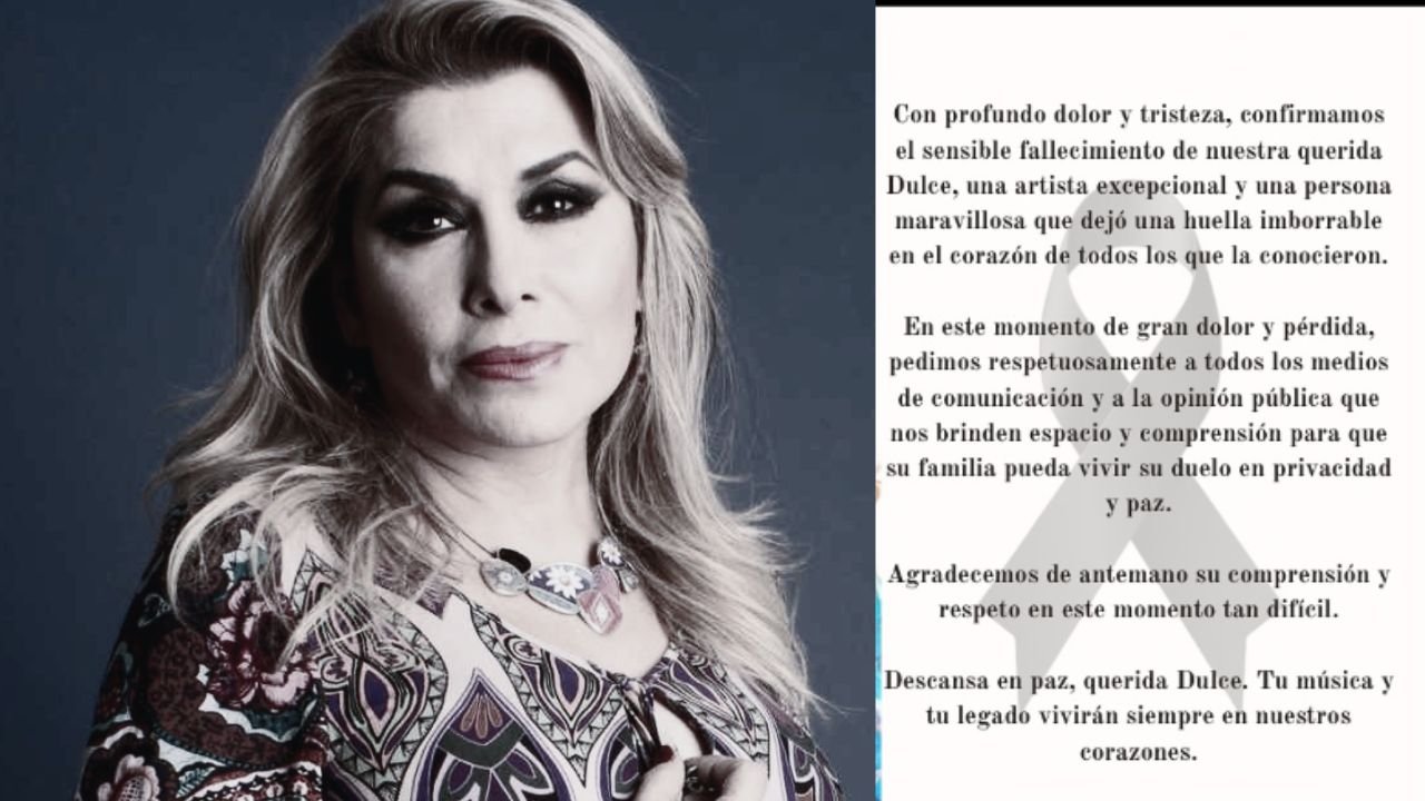 Familia de Dulce rompe el silencio tras muerte de la cantante Familia de Dulce rompe el silencio tras muerte de la cantante