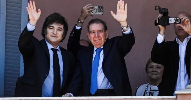 Milei prometió apoyo total a González Urrutia si asume el poder, pero no intervendrá en su regreso a Venezuela