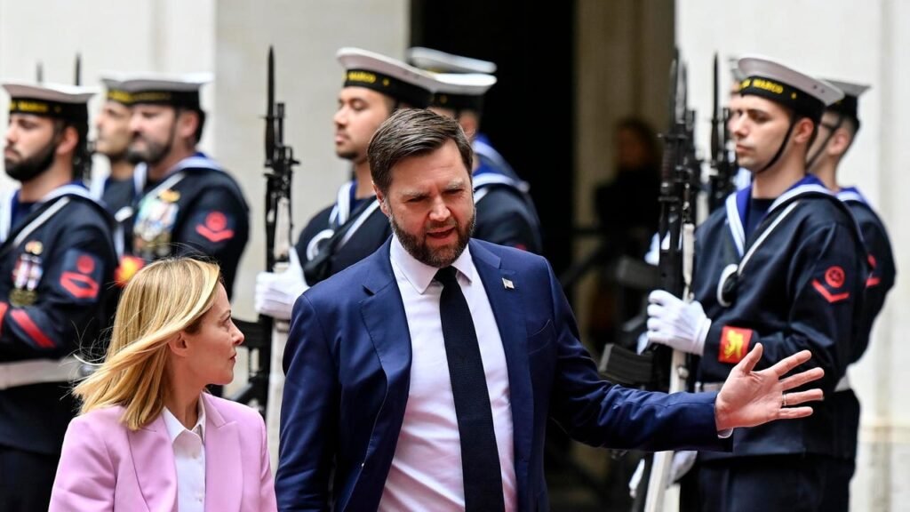 Vance contradice a Rubio y muestra a Meloni positivismo sobre un acuerdo de paz en Ucrania Vance contradice a Rubio y muestra a Meloni positivismo sobre un acuerdo de paz en Ucrania