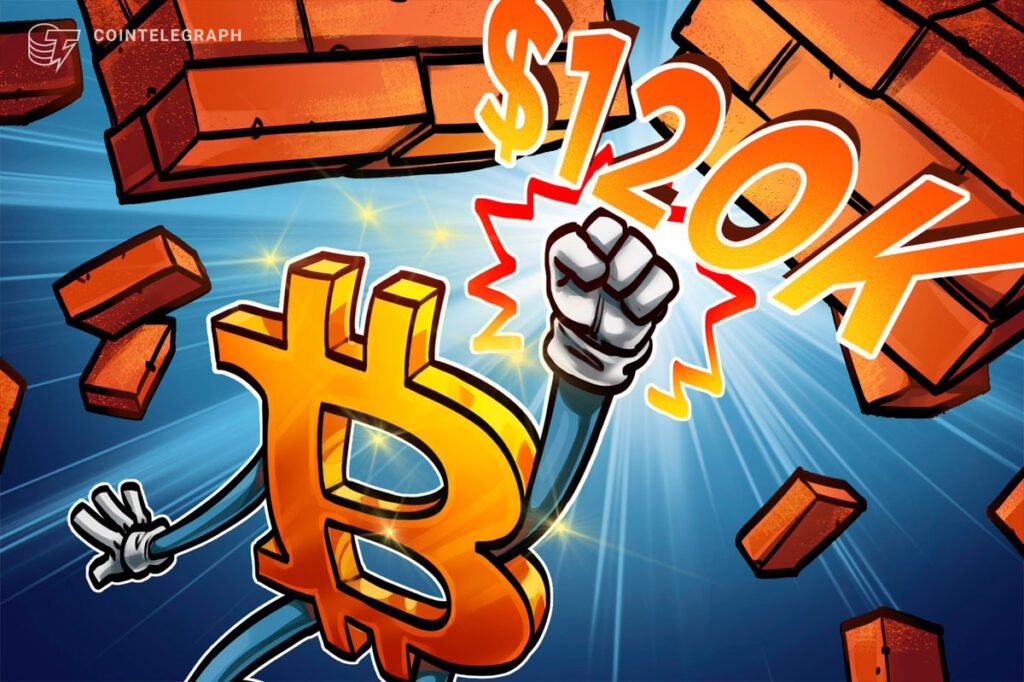 Una ruptura de bitcoin a USD 120K estaría en el radar mientras los mercados ignoran el recorte de tasas de la Fed Una ruptura de bitcoin a USD 120K estaría en el radar mientras los mercados ignoran el recorte de tasas de la Fed