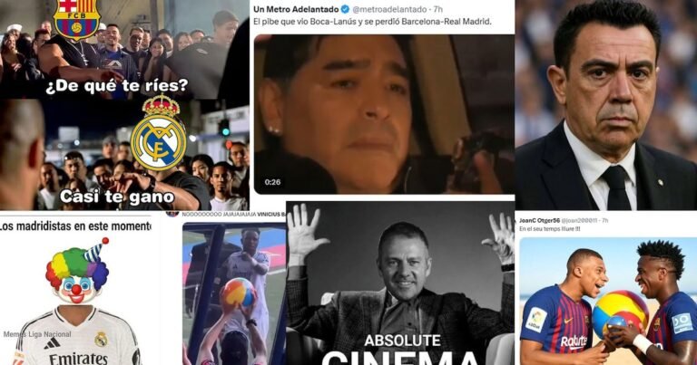 Los mejores memes por la dura caída del Real Madrid ante Barcelona: la provocación que generó la ira de Vinicius