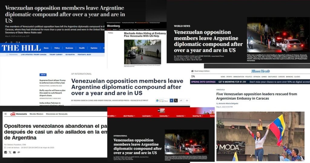 Así reseñó la prensa estadounidense la misión de rescate de los cinco refugiados en la embajada argentina en Caracas Así reseñó la prensa estadounidense la misión de rescate de los cinco refugiados en la embajada argentina en Caracas