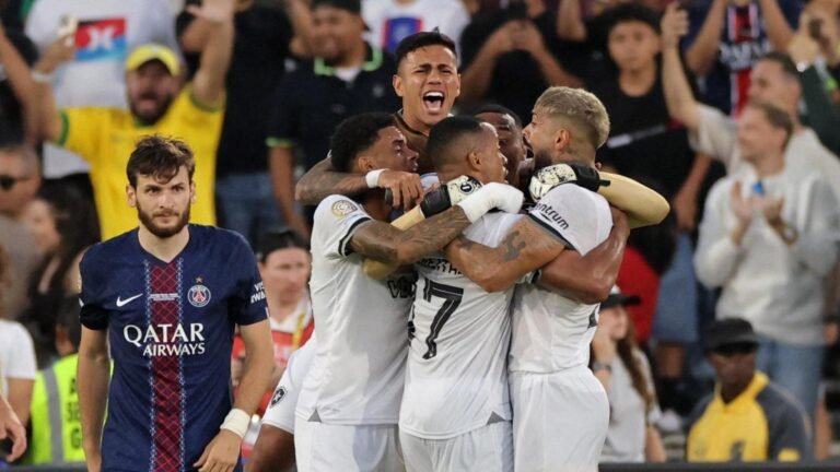 PSG – Botafogo, Mundial de Clubes: resultado, goleadores y estadísticas del triunfo brasileño