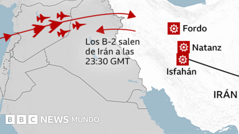 Los mapas y gráficos que muestran cómo fue “Martillo de Medianoche”, la operación militar de EE.UU. contra Irán