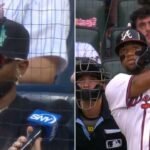 Ronald Acuña Jr recibe consejo de José Reyes en New York