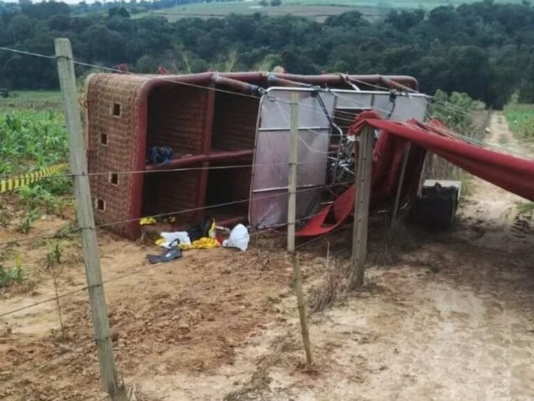 el globo aerostático que cayó en San Pablo hace seis días y anticipó la tragedia en Brasil