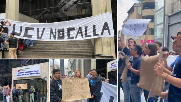 ▷ VIDEO | Estudiantes de la UCV protestan en la sede de la OPSU contra nueva distribución de cupos universitarios #30Jun 