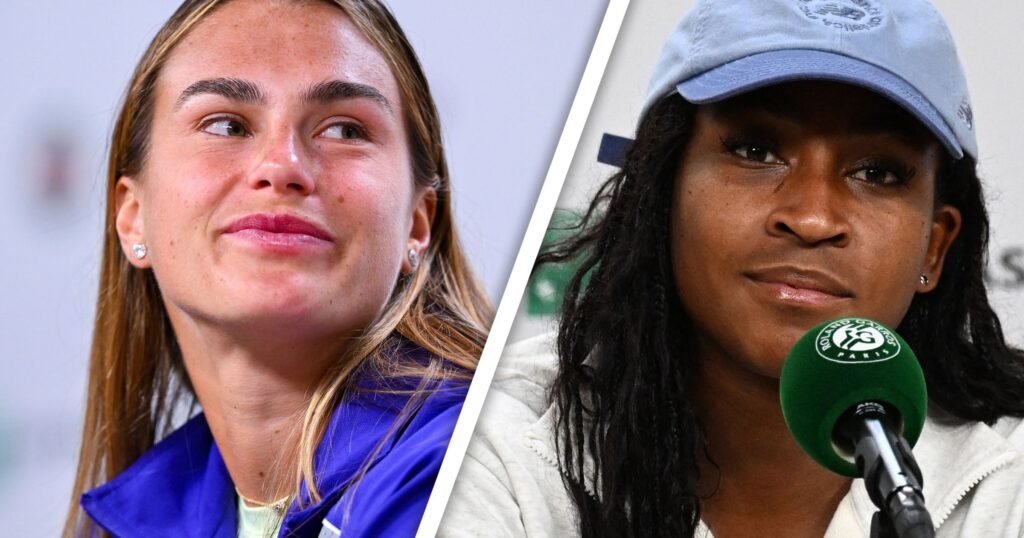 El zasca con elegancia de Gauff a Sabalenka tras un cruce polémico en rueda de prensa: “Yo soy la que está aquí sentada” El zasca con elegancia de Gauff a Sabalenka tras un cruce polémico en rueda de prensa: “Yo soy la que está aquí sentada”