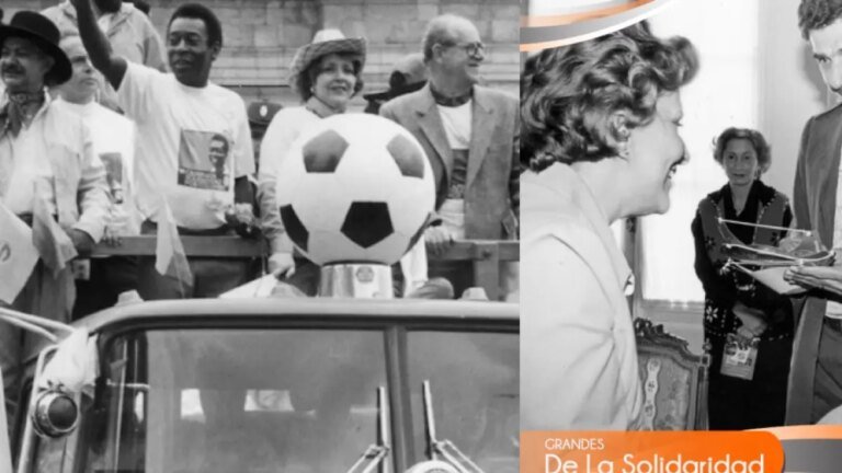 Nydia Quintero trajo a grandes personajes a la Caminata de la Solidaridad como Pelé, Menudo y otros